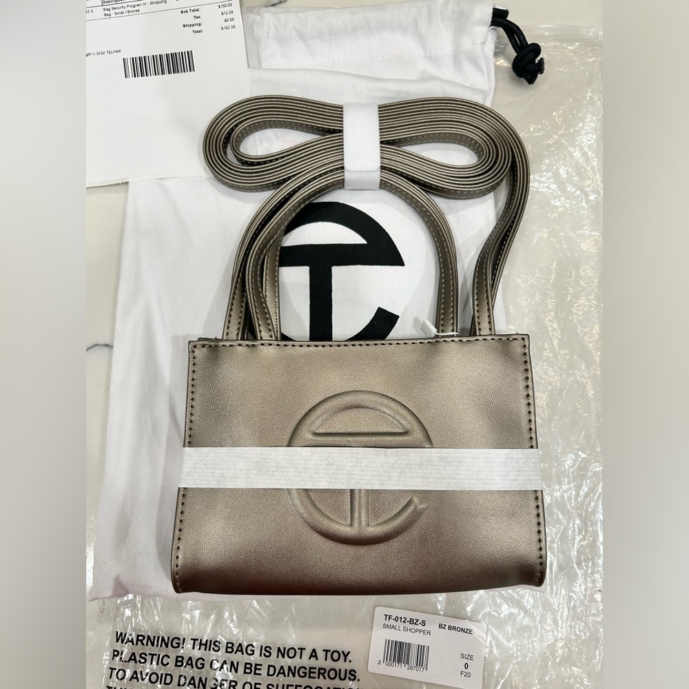 TELFAR NEW Small Shopping Bag - Bronze